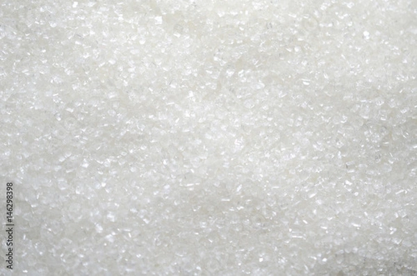 Fototapeta white granulated sugar background