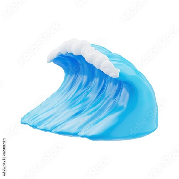 Obraz Sea Wave 3D Icon