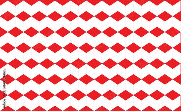 Fototapeta red and white geometric pattern