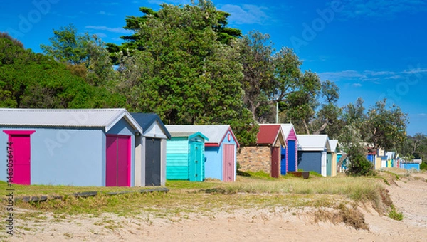 Obraz Beach Boxes, Dromana, Australia