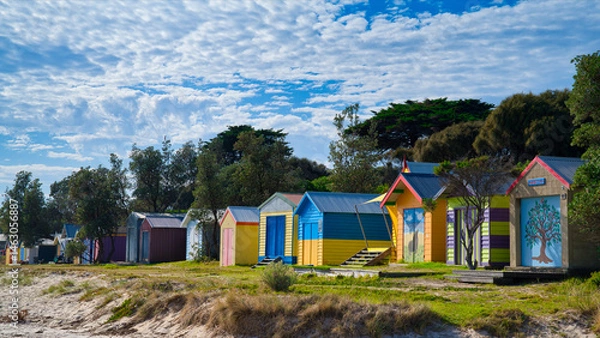 Obraz Beach Boxes, Dromana, Australia
