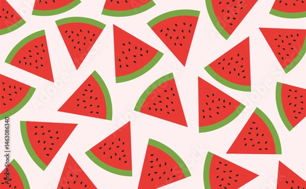 Fototapeta Background watermelon slice unique design abstract