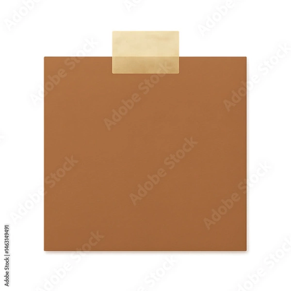 Fototapeta Mocha Mousse Sticky Note