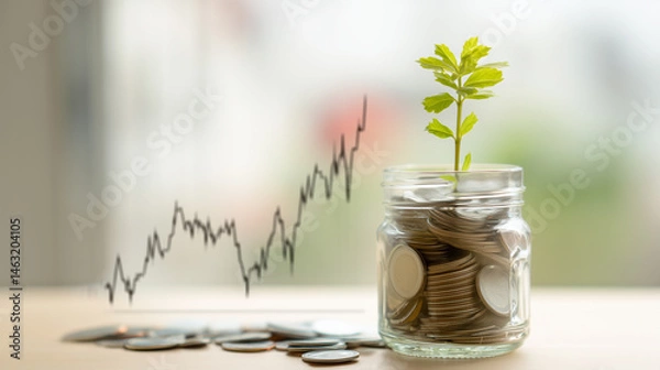 Obraz Growing Savings Concept
成長する貯蓄のイメージ