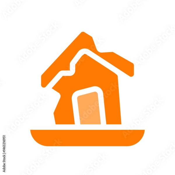 Fototapeta broken house 