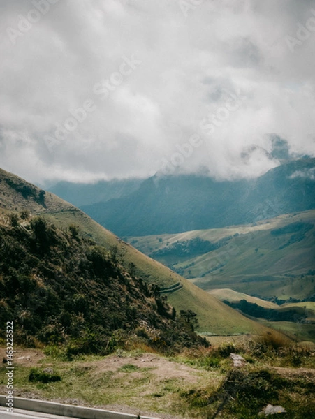 Obraz clouds over the mountains