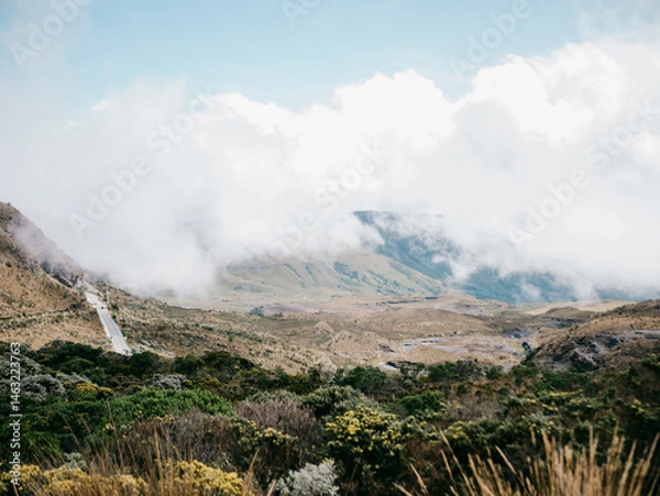 Obraz mountain landscape with clouds
