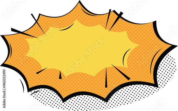 Obraz Comic style speech bubble design