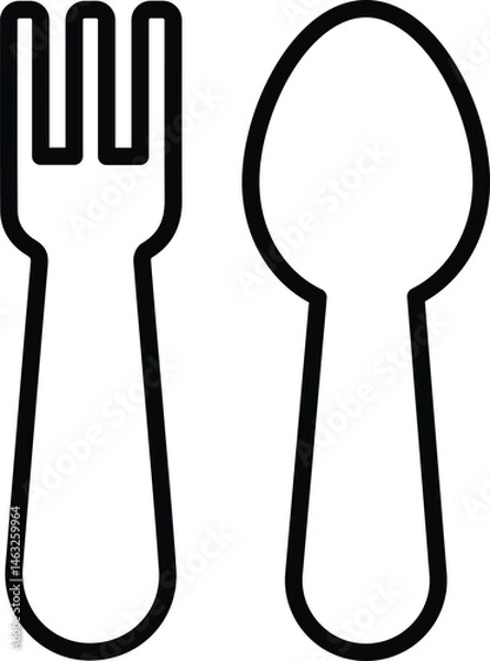 Obraz Restaurant icon vector