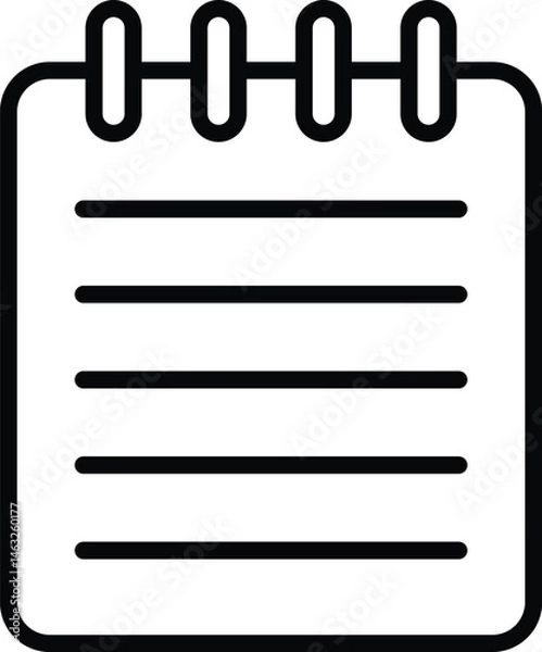 Obraz Notebook icon vector