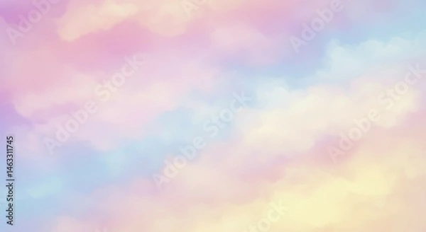 Obraz Dreamy Pastel Cloudscape Abstract Background Texture