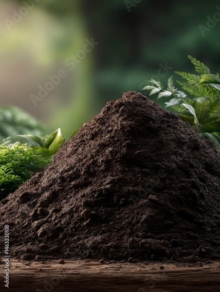 Fototapeta Nourishing Our Future: The Importance of Organic Matter in Sustainable Agriculture Practices