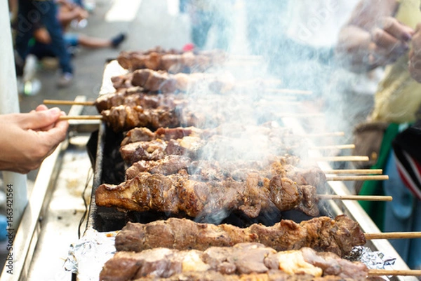 Obraz Barbecue made on the street, very typical in Brazil