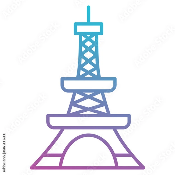 Obraz Eiffel Tower icon