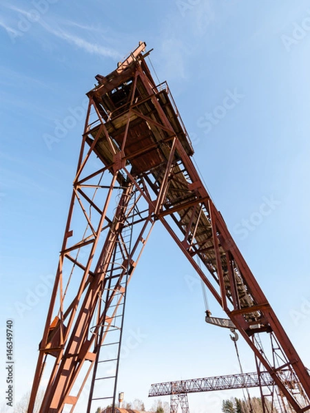 Fototapeta dramatic sunrise over the calm river