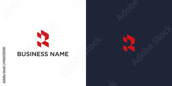 Fototapeta Abstract logo design with text