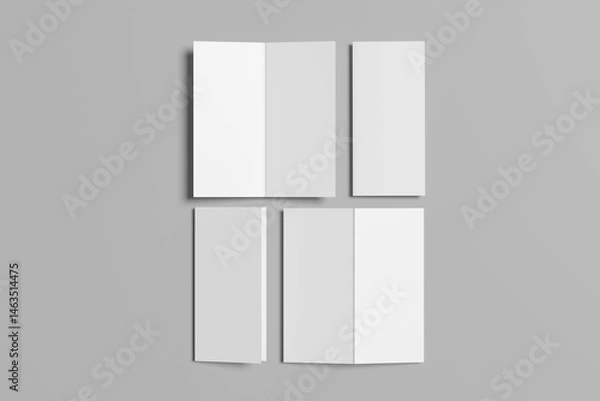 Obraz DL Bifold Brochure Blank Mockup