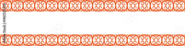 Fototapeta Elegant floral seamless pattern with intricate symmetrical designs. Perfect for wallpaper, fabric, textile, wrapping, background, or decorative use in digital and print projects.