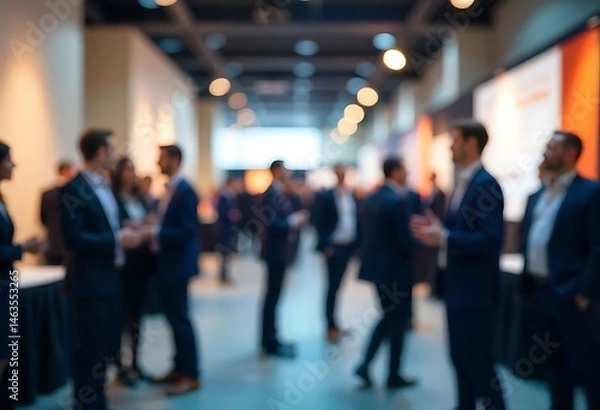 Obraz Generative AI Business Conference Gathering Abstract Corporate Event