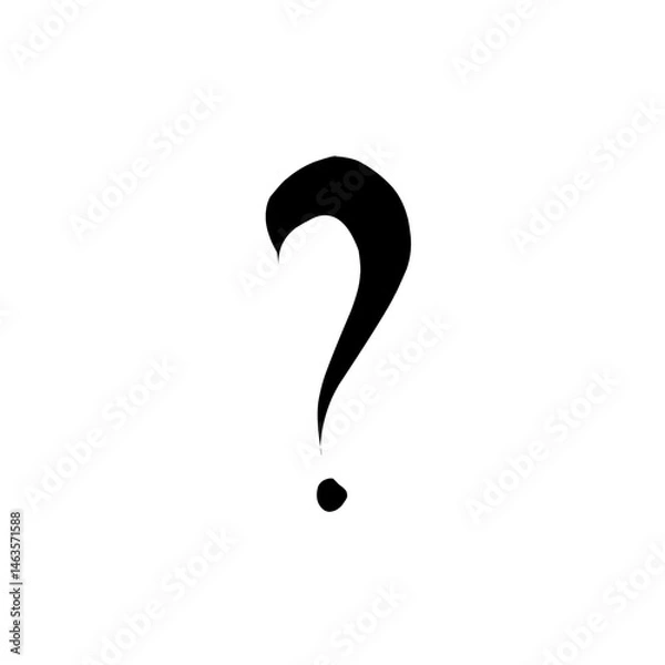 Fototapeta question mark on white background