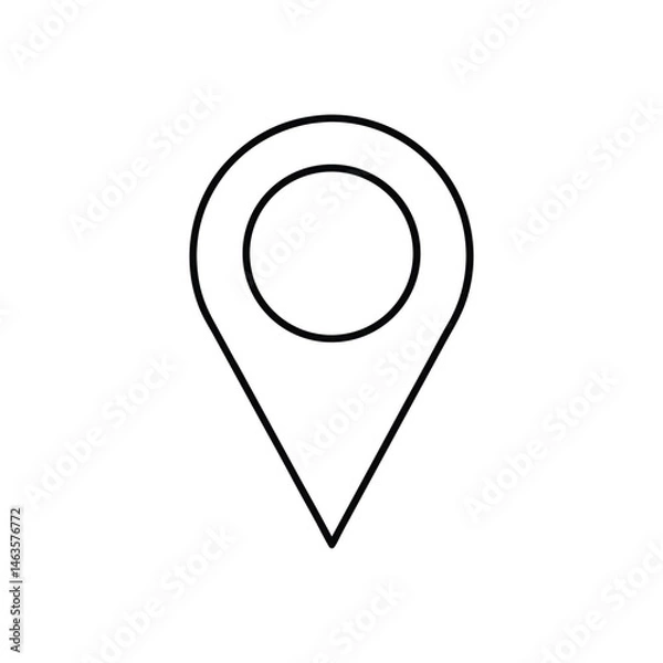 Fototapeta vector map pointer icon