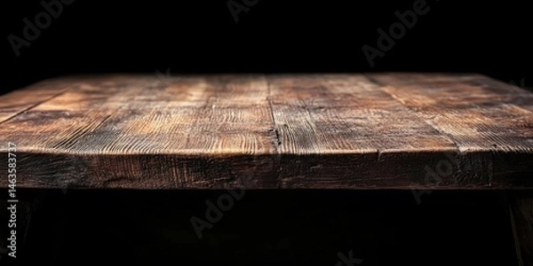 Fototapeta Display Wooden Surface Background for Product Presentation and Rustic Theme