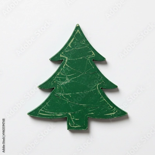 Obraz 深緑のクリスマスツリー 素朴な質感