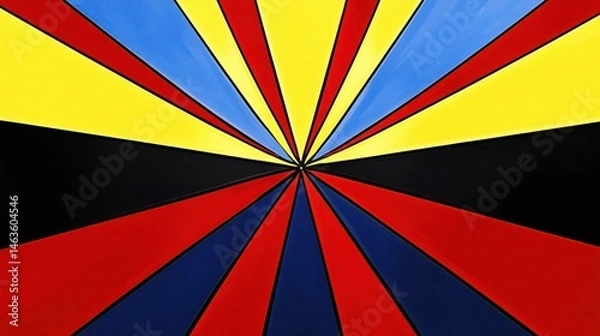 Obraz Colorful radial design