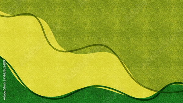 Obraz Curve gradient background graphic illustration. Green curve
