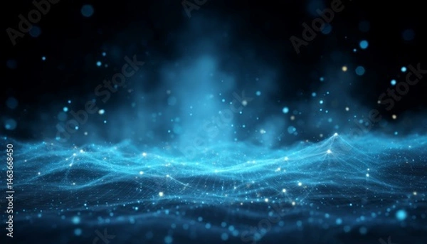 Fototapeta Abstract Digital Network Topography