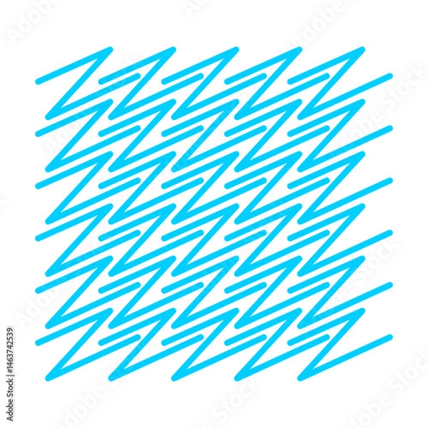 Fototapeta Blue Zigzag abstract element