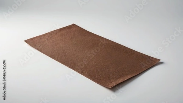 Fototapeta Brown plaster bandage shown on plain white background