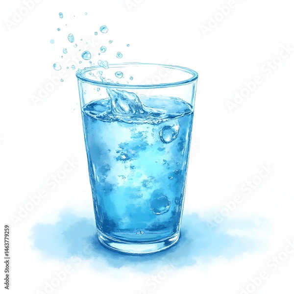 Obraz water in glass