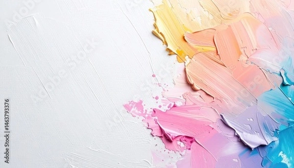 Fototapeta Creative artistry in abstract color blending studio digital artwork bright and airy environment top-down view color theory exploration