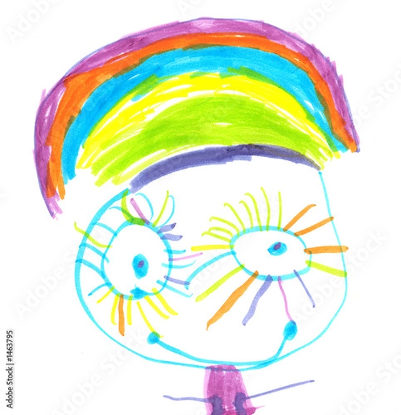 Obraz rainbow girl