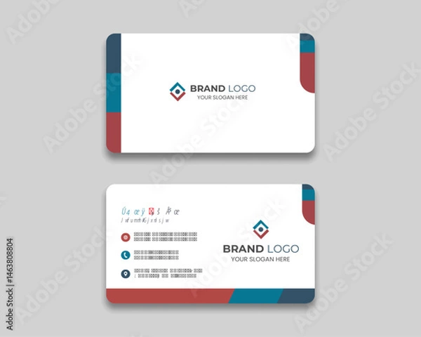 Obraz Creative and modern business card template design.
