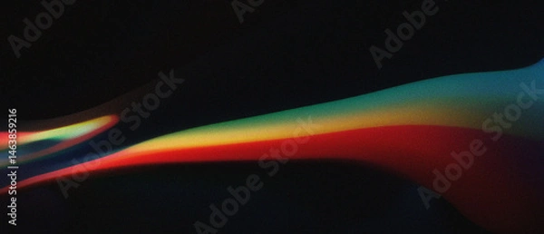 Fototapeta Abstract grain noise gradient wavy fluid motion movement background with soft pastel tones orange, pink, teal, blue, website banner header, poster Meditation Relaxation brand visual.
