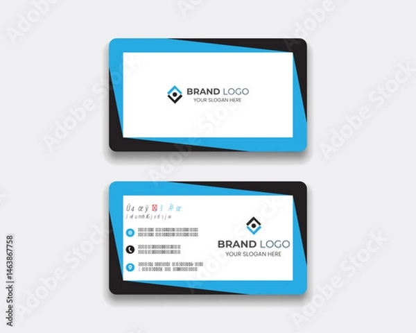 Obraz Professional  Modern Business Card Template – Corporate Design for Branding