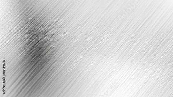 Obraz Linear metallic texture.  A close-up view of a brushed metal surface, showcasing diagonal lines