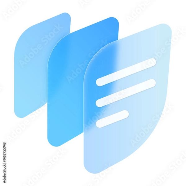 Fototapeta Glassmorphism PopUp 3D Button UI Icon Sign and Symbol Design Illustrator Png Svg	
