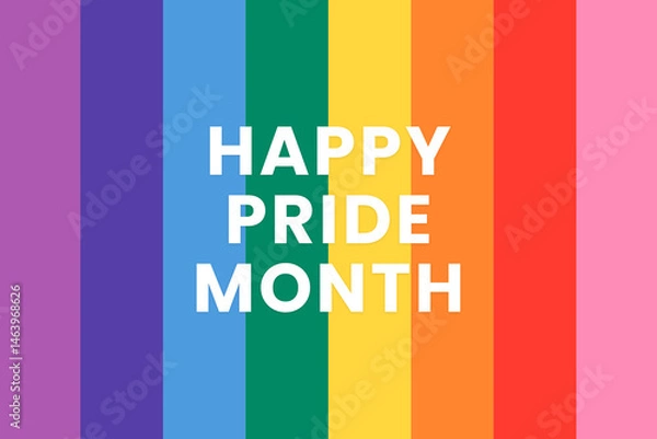 Fototapeta Gay Pride Month in June. LGBTQ multicolored rainbow flag. Original color symbol of gay pride concept background, high resolution poster	