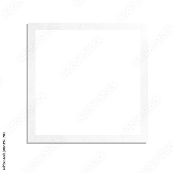 Obraz photo card made of paper like a polaroid card on the png backgrounds