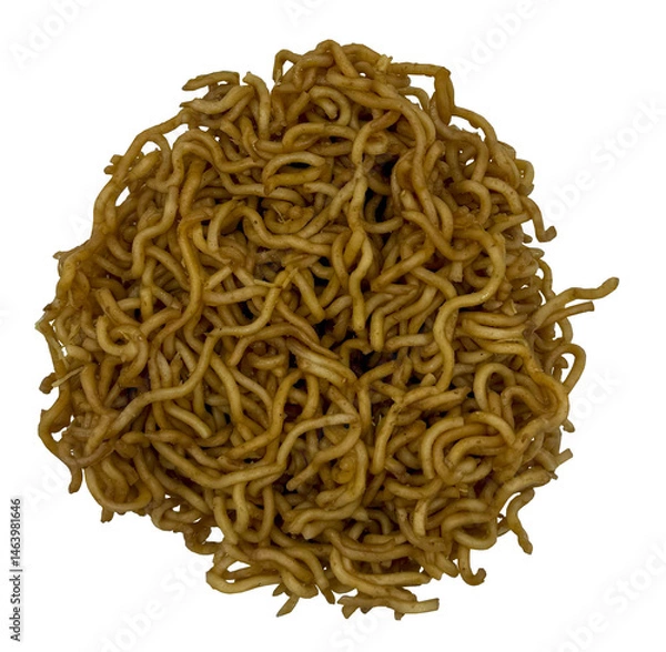 Fototapeta Close-up shot of cooked noodles