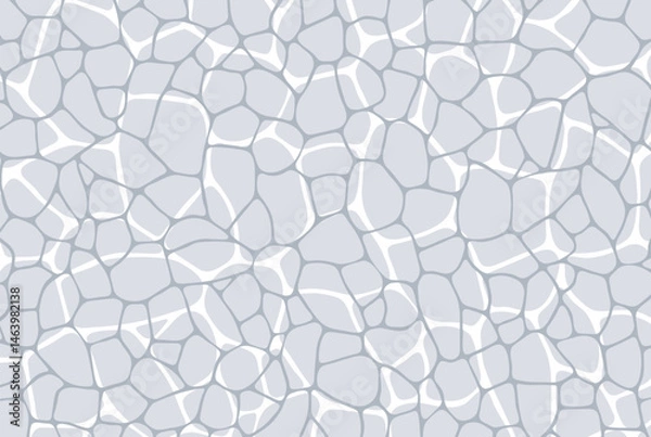 Obraz Abstract geometric voronoi grid pattern background. Pebble-like irregular line texture, abstract hand drawn gray and white vector wallpaper. For web tiles, science and interior designs. line polygonal