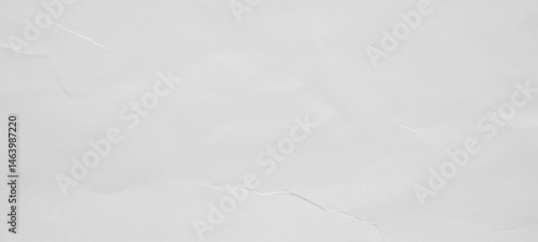 Fototapeta Abstract white crumpled and creased recycle paper texture background