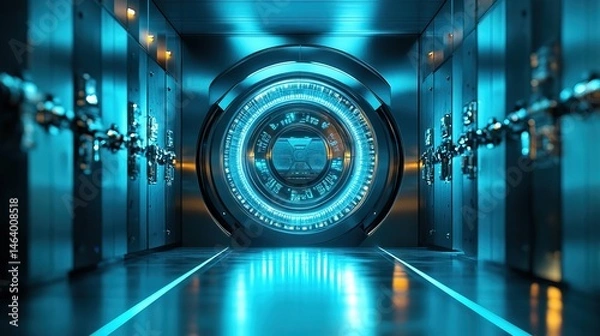 Obraz Futuristic Vault Door