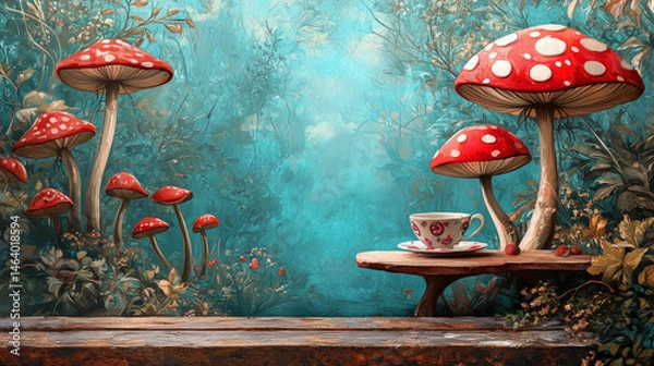 Fototapeta alice in wonderland background