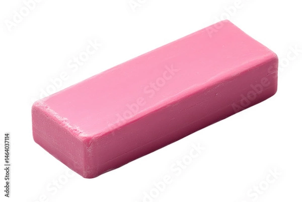 Obraz A pink rectangular eraser