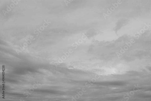 Fototapeta gray background, photo texture of gray sky and clouds