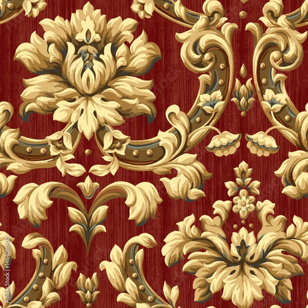 Fototapeta seamless pattern with flowers